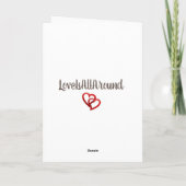 FÜR MEINE EHEFRAU AUF DER VALENTINISCHEN TAGESKART KARTE (Rückseite)