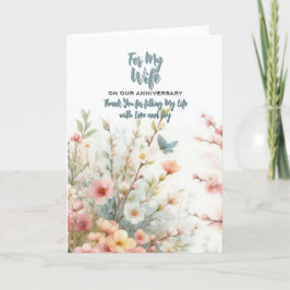 Für meine Ehefrau Jubiläumskarte Dankeskarte