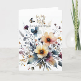 Für meine Ehefrau Jubiläumskarte Dankeskarte