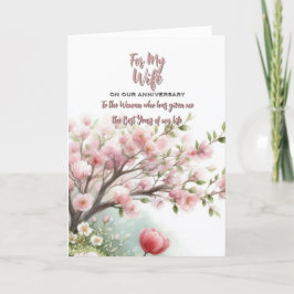 Für meine Ehefrau Jubiläumskarte Dankeskarte