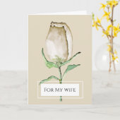 Für meine Ehefrau zum Muttertag Moderne, Eleganz, Karte (Gelbe Blume)