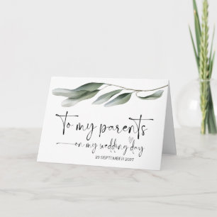 Für meine Eltern am Hochzeitstag Danke, dass du Br Karte