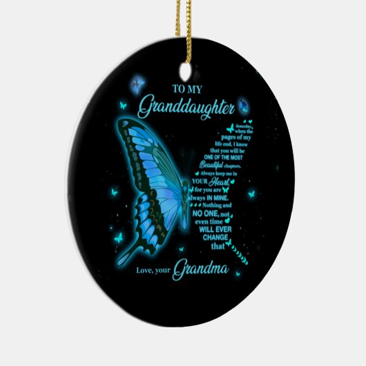 Für meine Enkelin Keramik Ornament (Rechts)