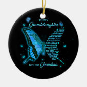 Für meine Enkelin Keramik Ornament (Vorne)