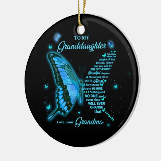 Für meine Enkelin Keramik Ornament (Links)