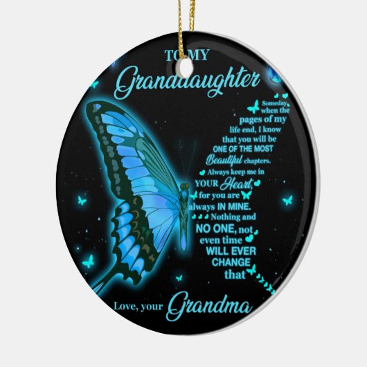 Für meine Enkelin Keramik Ornament (Links)