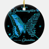 Für meine Enkelin Keramik Ornament (Hinten)