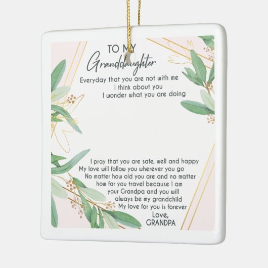 Für meine Enkelin Keramikornament (Links)