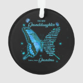 Für meine Enkelin Ornament (Rückseite)