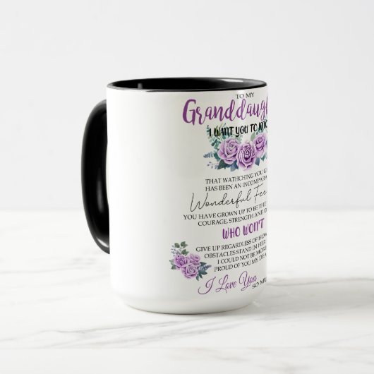 Für meine Enkelin Tasse das beste Geschenk für Oma (Vorderseite Links)