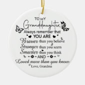 Für meine Enkeltochter-Ornament Keramik Ornament (Vorne)