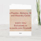 Für meine EX mittelalterliche Cartoon-Gruß-Karte Karte (Rückseite)