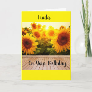 FÜR MEINE FREUNDE LINDA AM GEBURTSTAG KARTE