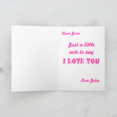 Für meine Freundin Karte (Innenseite)