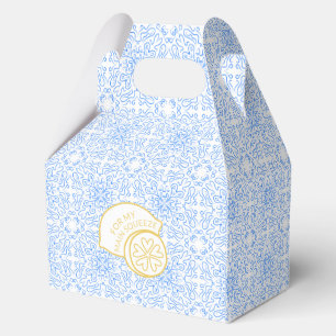 "Für meine Hauptpresse" Lemon & Blue Tile Amalfi Geschenkschachtel