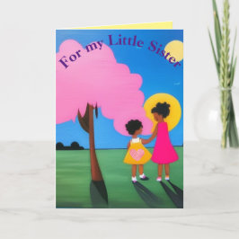 Für meine kleine Schwester Dankeskarte