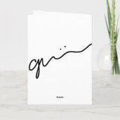 Für meine Liebe Feiertagskarte (Rückseite)