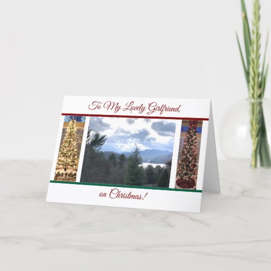 Für meine liebliche Freundin, zu Weihnachten, gekl Karte (Vorderseite)