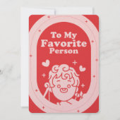 Für meine Lieblingsperson Feiertagskarte (Vorderseite)