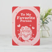 Für meine Lieblingsperson Feiertagskarte (Stehend Vorderseite)