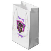 Für meine Lieblingssachen Kleine Geschenktüte (Rückseite Schrägansicht)