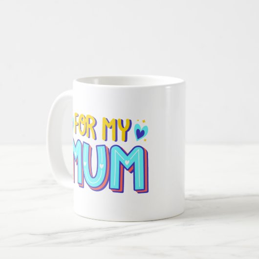 für meine Mama Kaffeetasse (Vorderseite Links)