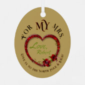 FÜR MEINE MRS-Metallverzierung Ornament Aus Metall (Rückseite)