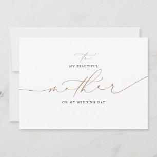 Für meine Mutter an meinem Hochzeitstag Elegant