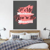Für meine Mutter bist du die Beste | Geschenke für Leinwanddruck (Insitu (Schlafzimmer))