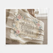 Für meine Mutter Gewebte Decke – Herzlicher Brief (Vorderseite (Horizontal))