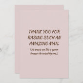 Für meine Mutter im Gesetz Feiertagskarte (Vorne/Hinten)