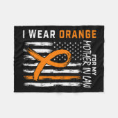 Für meine Mutter im Jura Leukämie Krebs Bewusstsei Fleecedecke (Vorderseite (Horizontal))