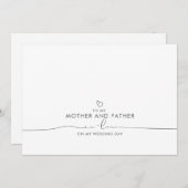 Für meine Mutter und meinen Schwiegervater Hochzei (Vorne/Hinten)