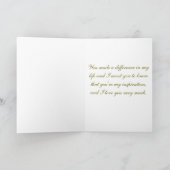 Für meine PflegeMama, Karte (Innenseite)