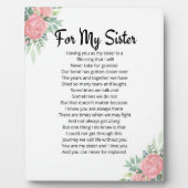 Für meine Schwester Fotoplatte (Vorderseite)