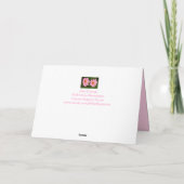 Für meine Schwester Krebs Chemo Karte (Rückseite)