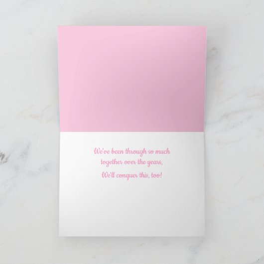 Für meine Schwester Krebs Chemo Karte (Innenseite)