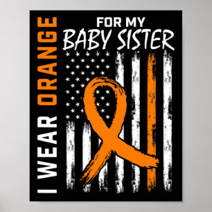 Für meine Schwester Leukämie Bewusstsein Poster