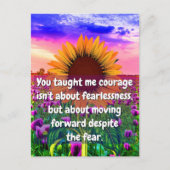 Für meine Schwester, mein Freund | Stärke und Mut Postkarte (Vorderseite)