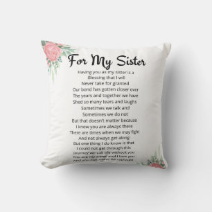Für meine Schwester Pillow Kissen
