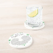 Für meine Schwiegertochter Getränkeuntersetzer (Seite)