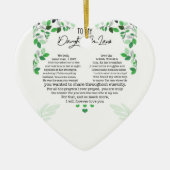 Für meine Schwiegertochter Keramik Keramik Ornament (Vorne)