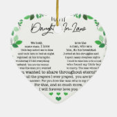 Für meine Schwiegertochter Keramik Keramik Ornament (Hinten)