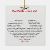 Für meine Schwiegertochter Keramik Keramikornament (Rückseite)