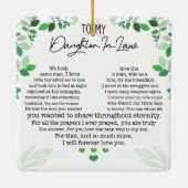 Für meine Schwiegertochter Keramik Keramikornament (Rückseite)