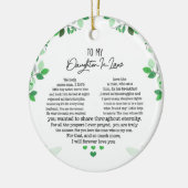 Für meine Schwiegertochter Keramik Ornament (Links)