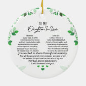 Für meine Schwiegertochter Keramik Ornament (Hinten)