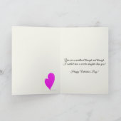 Für meine süße Tochter, eine Valentin Karte (Innenseite)