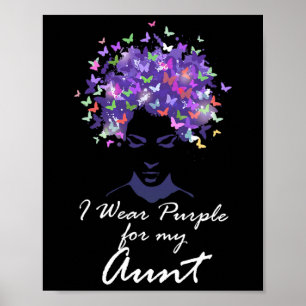 Für meine Tante-Familie Lila Tracht Alzheimerhe Poster