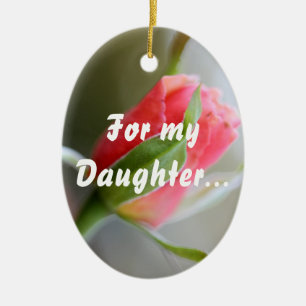 Für meine Tochter: Bleibe Sie im Glauben stark (1 Keramikornament